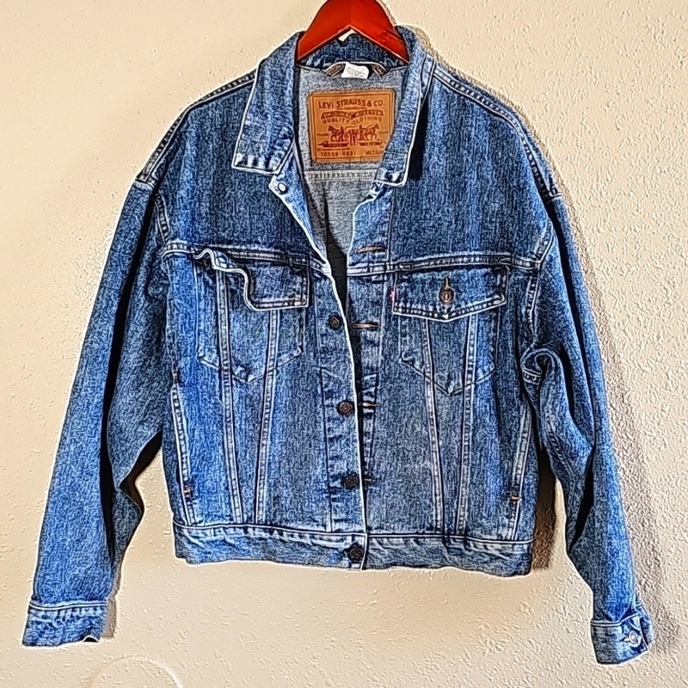 Vintage Levi's Washed Blue Jean Jacket